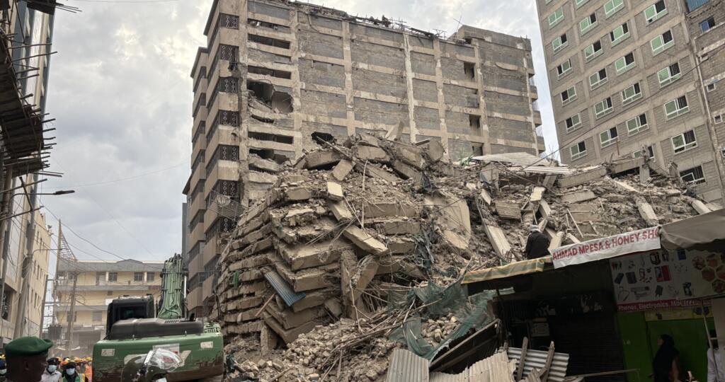 Kenya : Un immeuble en construction s’effondre à Nairobi